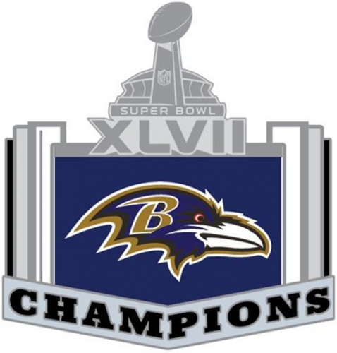 Baltimore Ravens 2012 Champion Logo custom vinyl decal