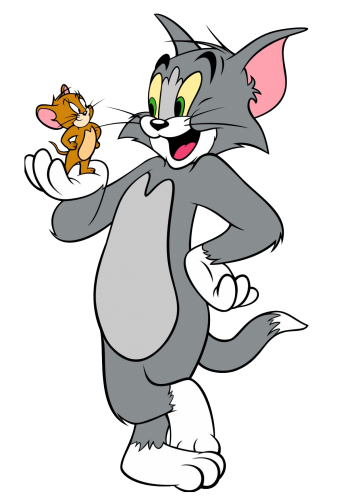 Tom and Jerry Logo 23 heat sticker