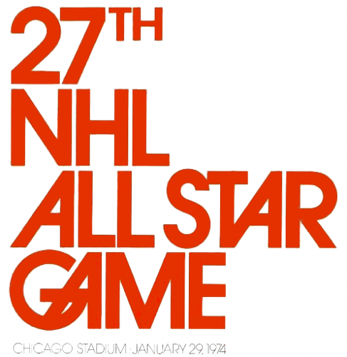 NHL All-Star Game 1973-1974 Logo custom vinyl decal