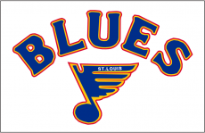 St. Louis Blues 1984 85-1986 87 Jersey Logo heat sticker