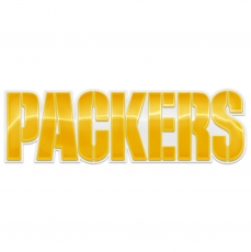 Green Bay Packers Crystal Logo heat sticker