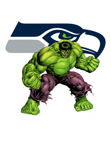 Seattle Seahawks Hulk Logo heat sticker