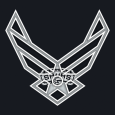 Airforce San Antonio Spurs Logo heat sticker