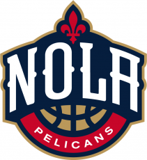 New Orleans Pelicans 2013-2014 Pres Secondary Logo heat sticker