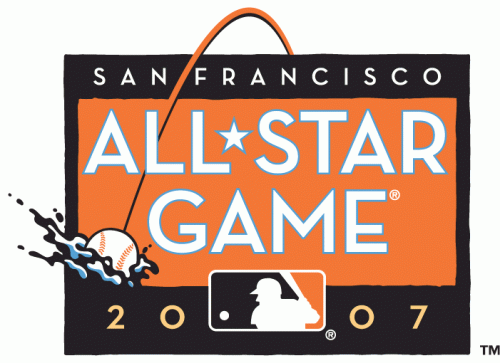 MLB All-Star Game 2007 Alternate Logo heat sticker