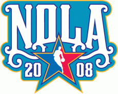 NBA All-Star Game 2007-2008 Wordmark Logo heat sticker