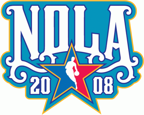 NBA All-Star Game 2007-2008 Wordmark Logo custom vinyl decal