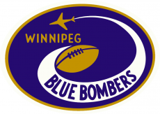 Winnipeg Blue Bombers 1966-1967 Primary Logo custom vinyl decal
