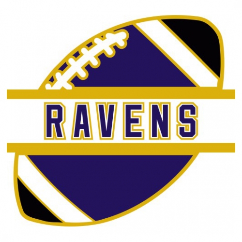 Football Baltimore Ravens Logo heat sticker