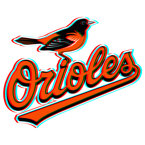 Phantom Baltimore Orioles logo heat sticker