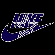 Dallas Cowboys Nike logo heat sticker