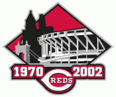 Cincinnati Reds 2002 Stadium Logo heat sticker