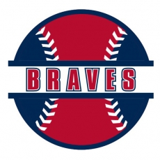 Baseball Atlanta Braves Logo custom vinyl decal