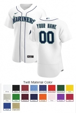 Seattle Mariners Custom Letter and Number Kits for Home Jersey Material Twill