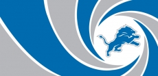 007 Detroit Lions logo heat sticker