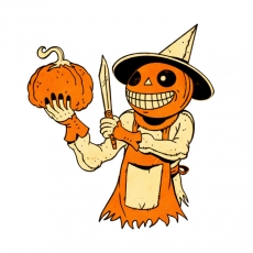 Halloween Logo 49 heat sticker