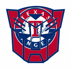 Autobots Texas Rangers logo heat sticker