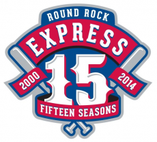 Round Rock Express 2014 Anniversary Logo heat sticker
