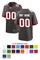 Tampa Bay Buccaneers Custom Letter and Number Kits For Pewter Jersey Material Twill
