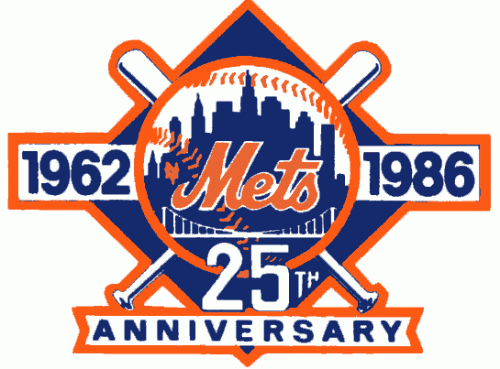 New York Mets 1986 Anniversary Logo custom vinyl decal