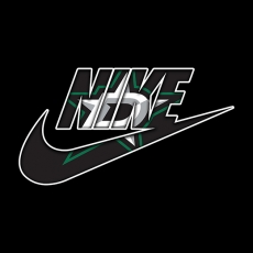 Dallas Stars Nike logo heat sticker