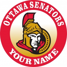 Ottawa Senators Customized Logo heat sticker