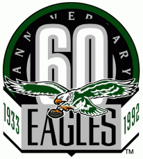 Philadelphia Eagles 1992 Anniversary Logo custom vinyl decal