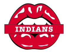 Cleveland Indians Lips Logo custom vinyl decal