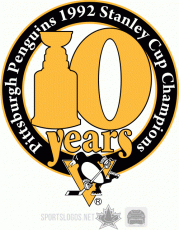 Pittsburgh Penguins 2002 03 Champion Logo heat sticker