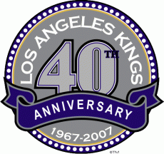 Los Angeles Kings 2006 07 Anniversary Logo custom vinyl decal