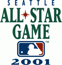 MLB All-Star Game 2001 Wordmark Logo heat sticker