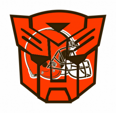Autobots Cleveland Browns logo heat sticker