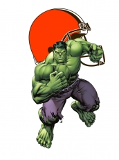 Cleveland Browns Hulk Logo heat sticker