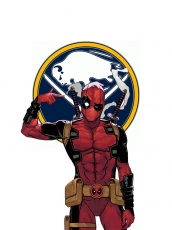 Buffalo Sabres Deadpool Logo heat sticker