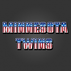 Minnesota Twins American Captain Logo custom vinyl decal