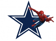 Dallas Cowboys Spider Man Logo custom vinyl decal