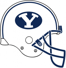 Brigham Young Cougars 2005-Pres Helmet Logo custom vinyl decal