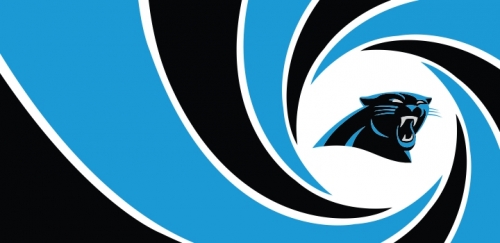 007 Carolina Panthers logo heat sticker