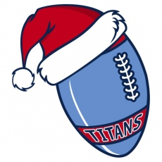 Tennessee Titans Football Christmas hat logo custom vinyl decal