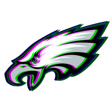 Phantom Philadelphia Eagles logo heat sticker