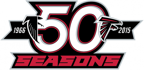 Atlanta Falcons 2015 Anniversary Logo custom vinyl decal
