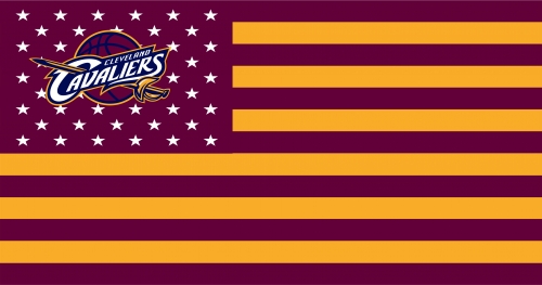 Cleveland Cavaliers Flag001 logo heat sticker