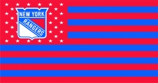 New York Rangers Flag001 logo custom vinyl decal