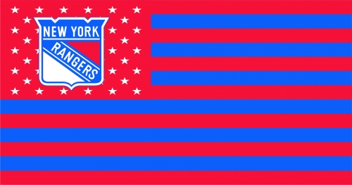 New York Rangers Flag001 logo custom vinyl decal