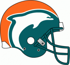 Miami Dolphins 1997 Unused Logo heat sticker