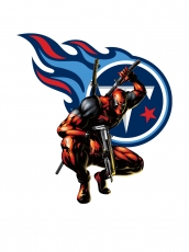 Tennessee Titans Deadpool Logo heat sticker