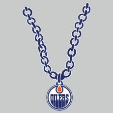 Edmonton Oilers Necklace logo heat sticker