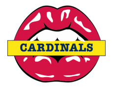 St. Louis Cardinals Lips Logo heat sticker