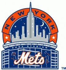 New York Mets 1993-1998 Stadium Logo heat sticker