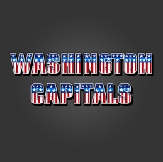 Washington Capitals American Captain Logo heat sticker